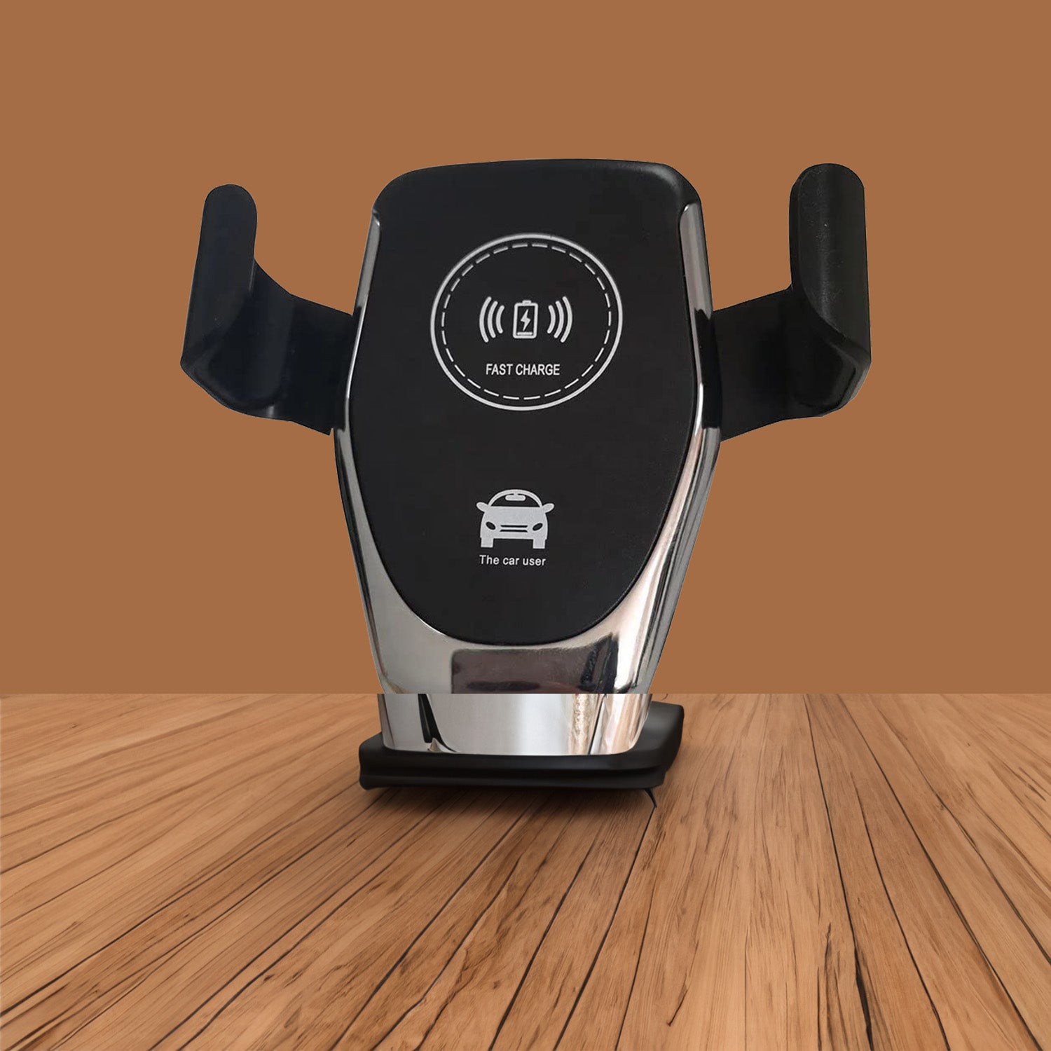 Wukusy 7042 car phone holder and wireless charger with gravity auto clamping, 10W fast charging, 360° rotation, air vent mount
