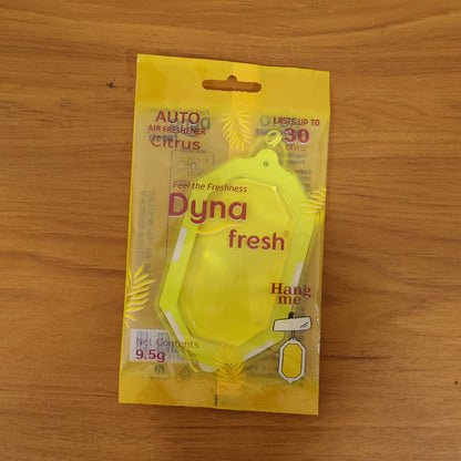 Wukusy hanging gel bathroom air freshener with citrus scent, 9.5g gel in clear container, designed for bathroom air freshness.