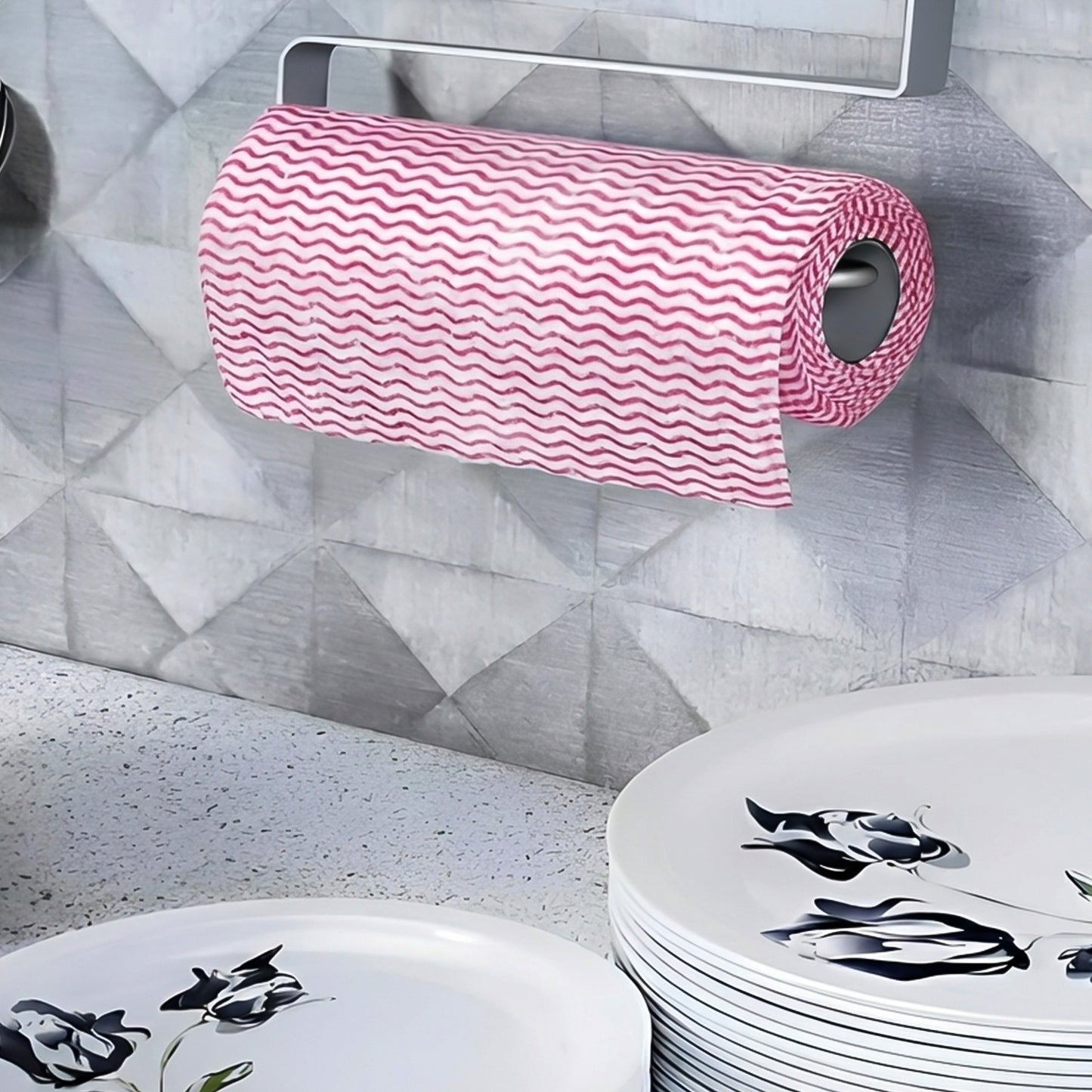 Wukusy reusable kitchen cleaning cloth roll with multiple pulls, eco-friendly and versatile for dishes, surfaces, and cleaning tasks.