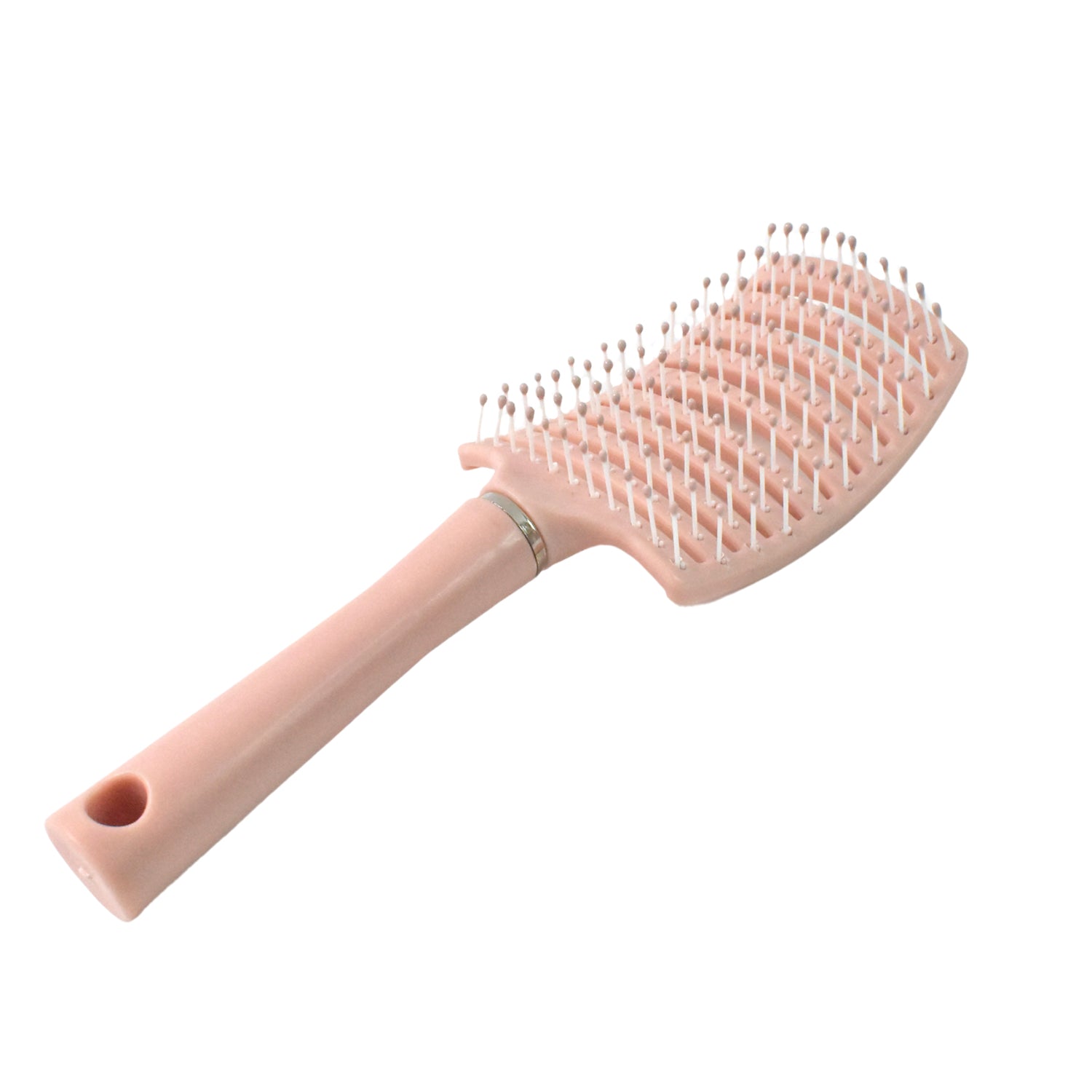 Wukusy massage hair brush with ergonomic design and bristles for scalp massage, 24 cm long, shown in the image.