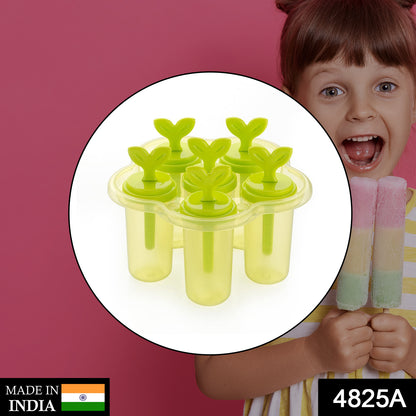 Wukusy 4825 A 6-cavity ice candy maker for easy preparation of colorful ice candies in a compact kitchen appliance
