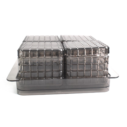 Wukusy Ganesh multipurpose gift set with 4 dry fruit and candy containers on a tray, ideal for kitchen storage and gifting