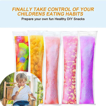 Wukusy 5512 homemade popsicle maker with 20 reusable molds, manual ice cream machine for kids and adults, DIY home improvement.