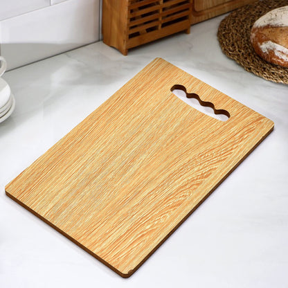 Wooden chopping board by Wukusy, 26x17 inches, ideal for chopping vegetables and fruits in home kitchen use.