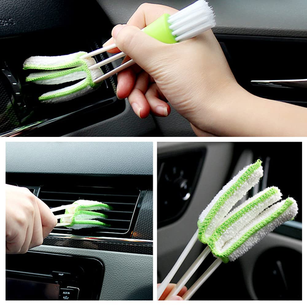 Wukusy 3-in-1 office blind, AC vent, and keyboard gap cleaner showing versatile cleaning tools for dust removal.