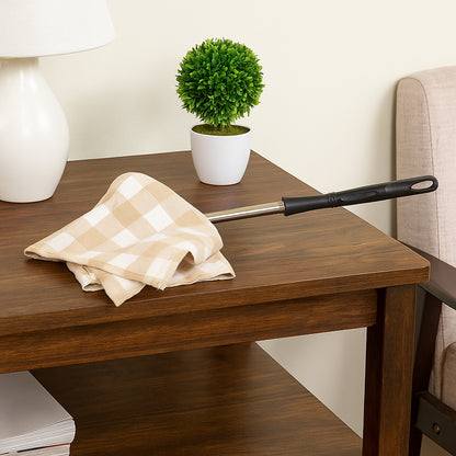 Wukusy non-extendable dusting cloth with handle for cleaning surfaces in home improvement tasks.