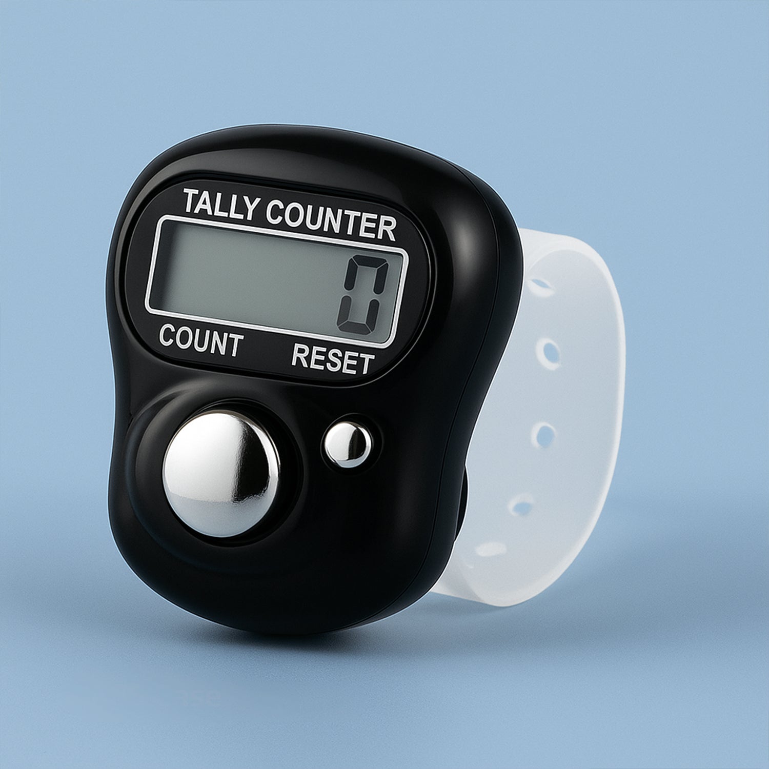 Wukusy small digital finger tally counter for sports, showing digital display and compact design for counting activities
