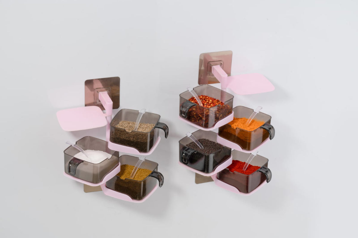 Drpshippr masala spice storage box for kitchen, compact container for storing various spices in a convenient pack of one.