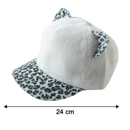 Stylish Wukusy cat ear designer cap for women and girls, featuring cute cat ear details and a trendy, casual style.