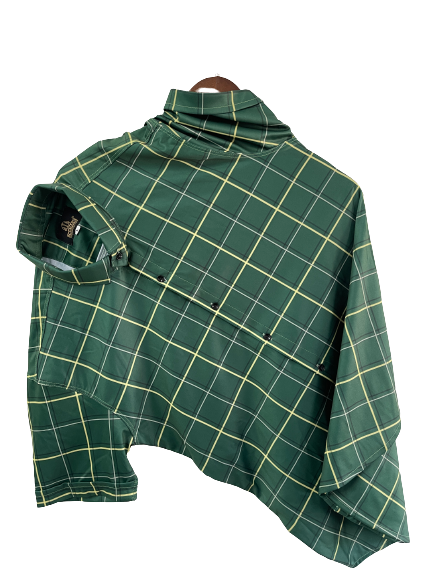 Men's casual checkered shirt with ribbed collar from Drpshippr, regular fit, featuring a stylish checkered pattern and ribbed collar detail.