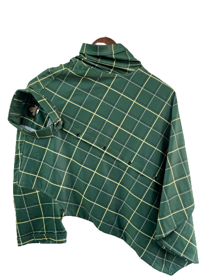 Men's casual checkered shirt with ribbed collar from Drpshippr, regular fit, featuring a stylish checkered pattern and ribbed collar detail.
