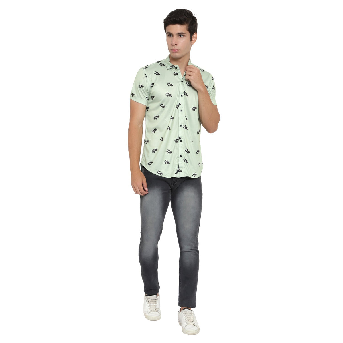 Men's regular fit printed casual shirt from Drpshippr in a stylish design, perfect for everyday wear and casual outings.