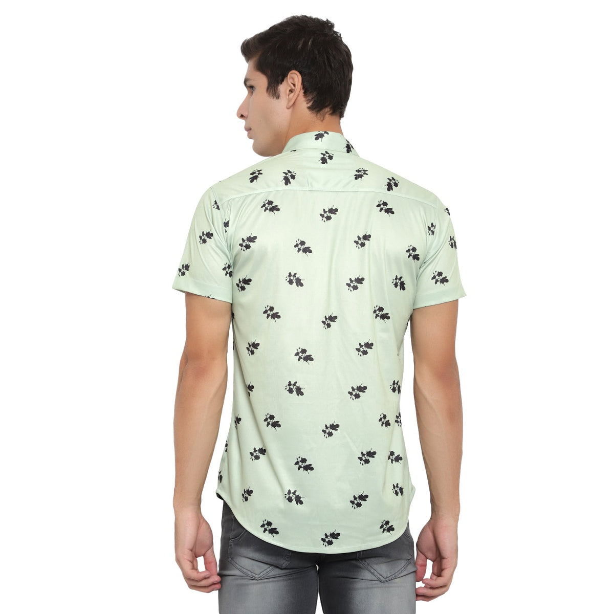 Men's regular fit printed casual shirt from Drpshippr featuring a stylish design, short sleeves, and comfortable fabric.