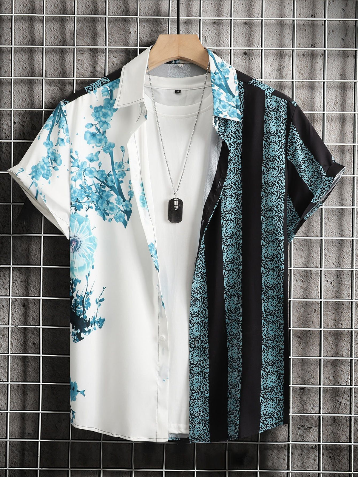 Men's regular fit printed casual shirt from Drpshippr, featuring a stylish pattern and comfortable fabric for everyday wear.