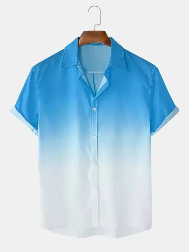 Men's regular fit casual shirt from Drpshippr with self-designed pattern, featuring a stylish and comfortable fit.