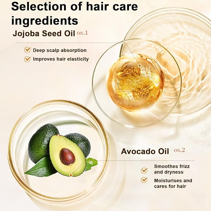 Men's and women's moisturizing silky hair oil perfume spray by Drpshippr, featuring a sleek bottle for hair care and essential oil nourishment.