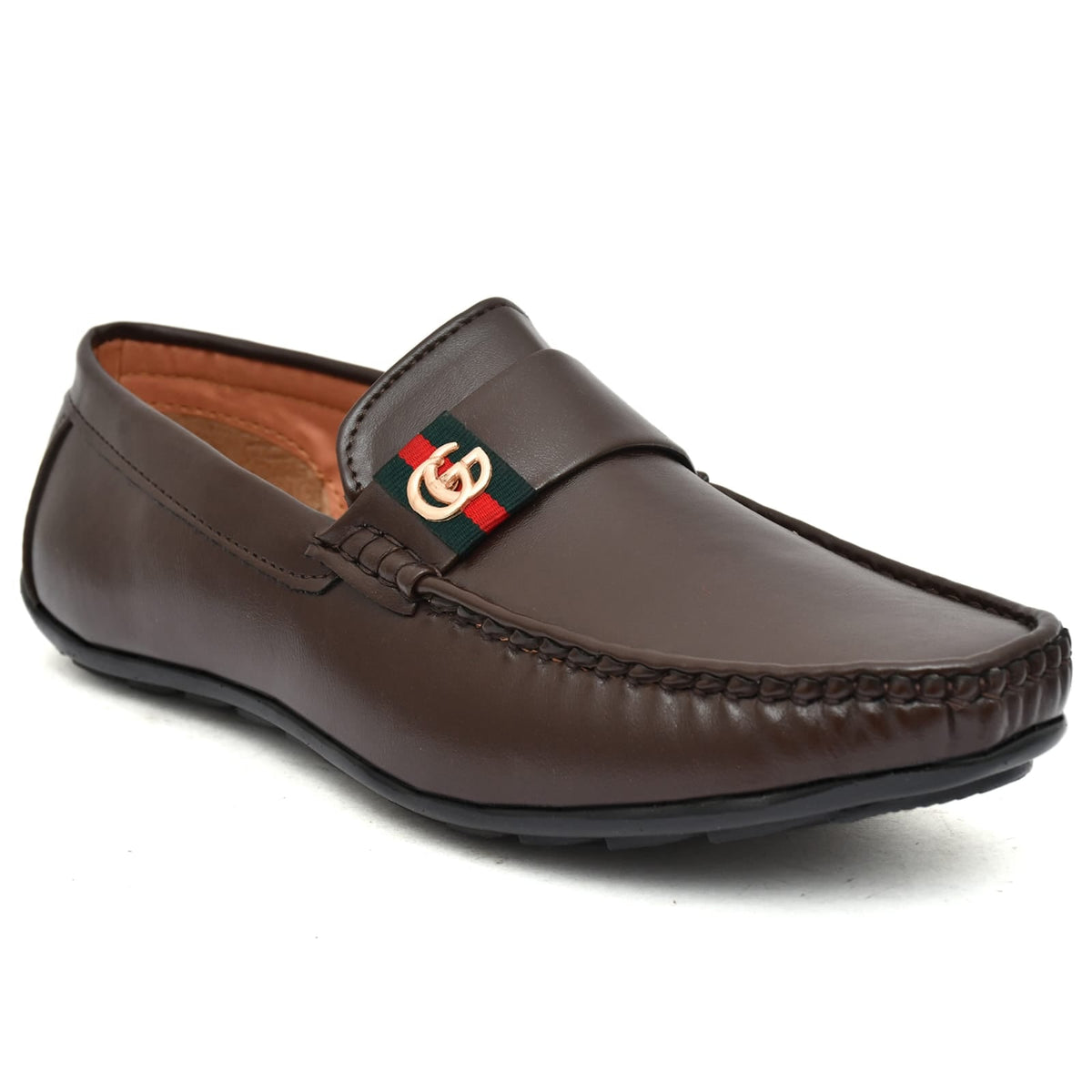 Men's genuine leather slip-on loafer shoes from Drpshippr's men's collection, featuring smooth leather and classic design.