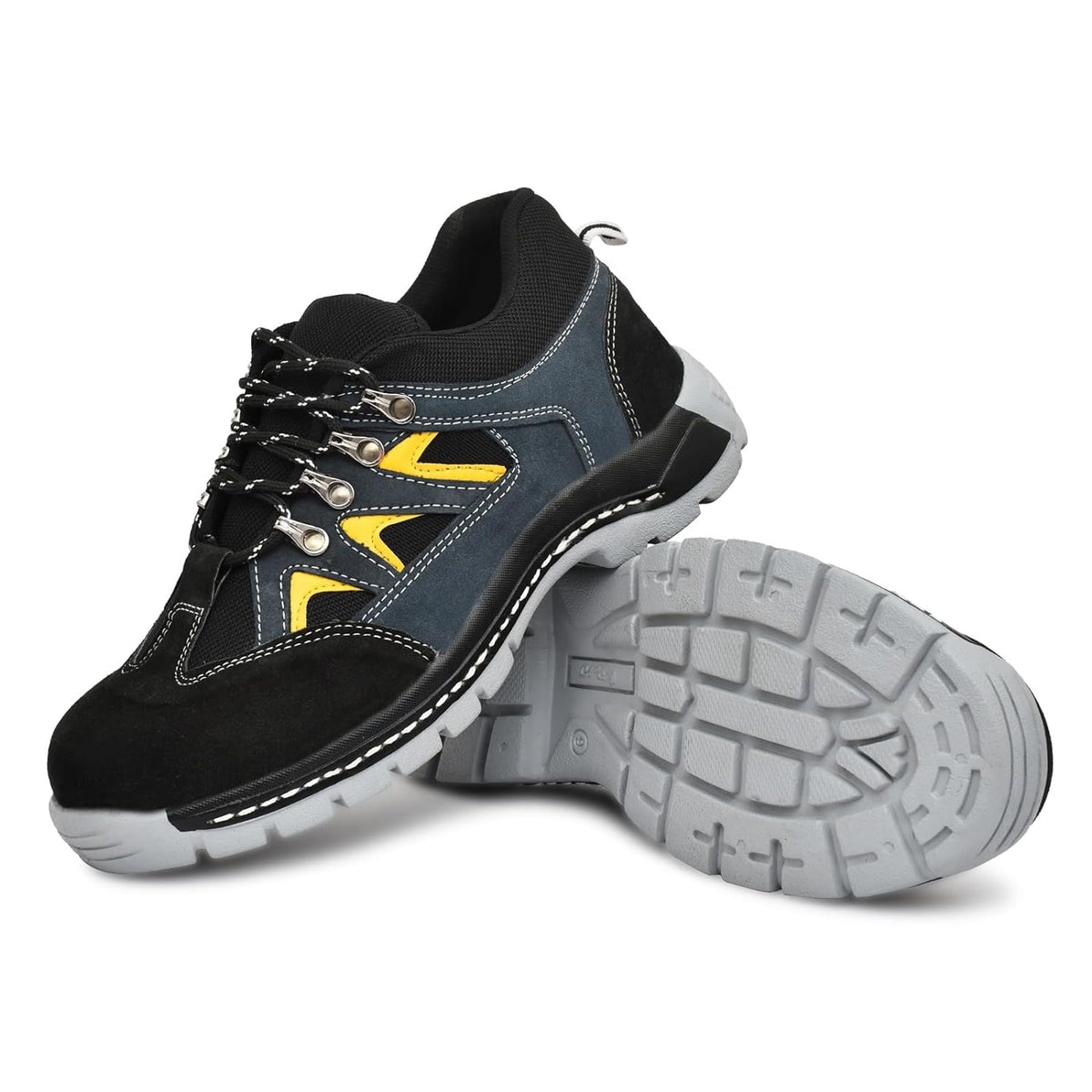 Men's lightweight sportive safety shoes in real suede leather from Drpshippr Men's Collection, featuring a sleek, sporty design.