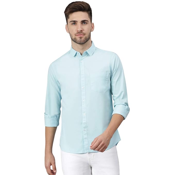 Seasons men's regular fit formal shirt, stylish and fitted, shown in a classic button-up design with long sleeves.