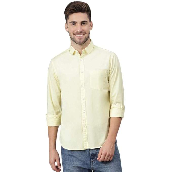 Seasons men's Trendy PK 2 Multi regular fit formal shirt with button-down collar and long sleeves, displayed on a hanger.