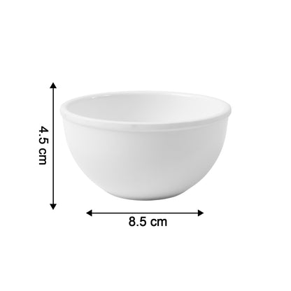 Small Wukusy premium melamine serving snack bowl with a sleek, modern design, ideal for home and kitchen use.