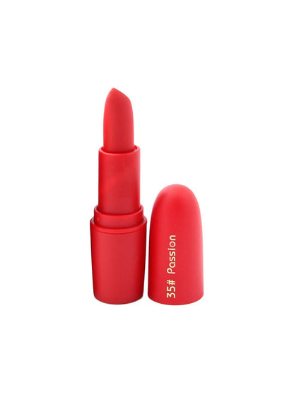 Miss Rose matte finish bullet lipstick in Passion shade, vibrant red lipstick tube from Drpshippr for beauty and personal care.