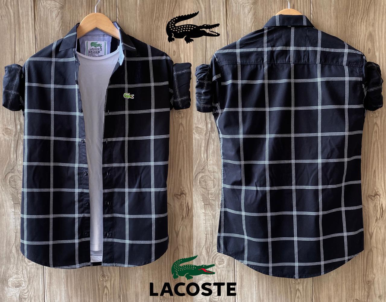 Navy full-sleeve men's shirt by Seasons, made of comfortable fabric, featuring a classic collar and button-down front.
