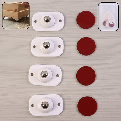 Set of four Wukusy heavy-duty furniture moving mini roller wheels for easy furniture relocation and smooth sliding.
