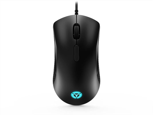 Seasons Lenovo Legion M300 RGB gaming wired optical mouse with black finish, USB 2.0 connection and customizable RGB lighting.