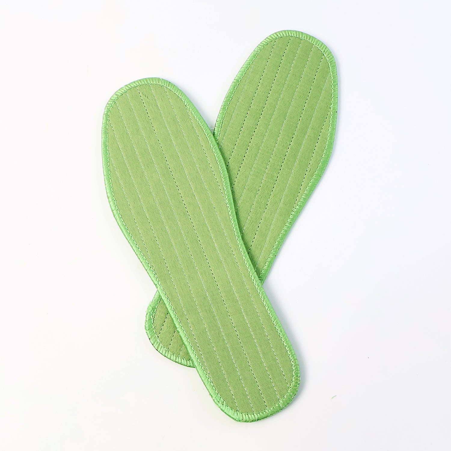 Pair of Wukusy Premium Comfort Shoe Insoles for size 38, designed for daily foot support, with a mixed pattern design.