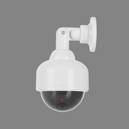 Wukusy fake dummy CCTV camera with flashing red LED light, battery not included, realistic security camera for surveillance deterrence
