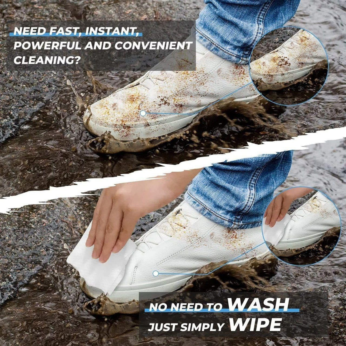 Drpshippr multipurpose stain remover wipes for home and kitchen use, showing the pack of convenient stain-removing wipes.