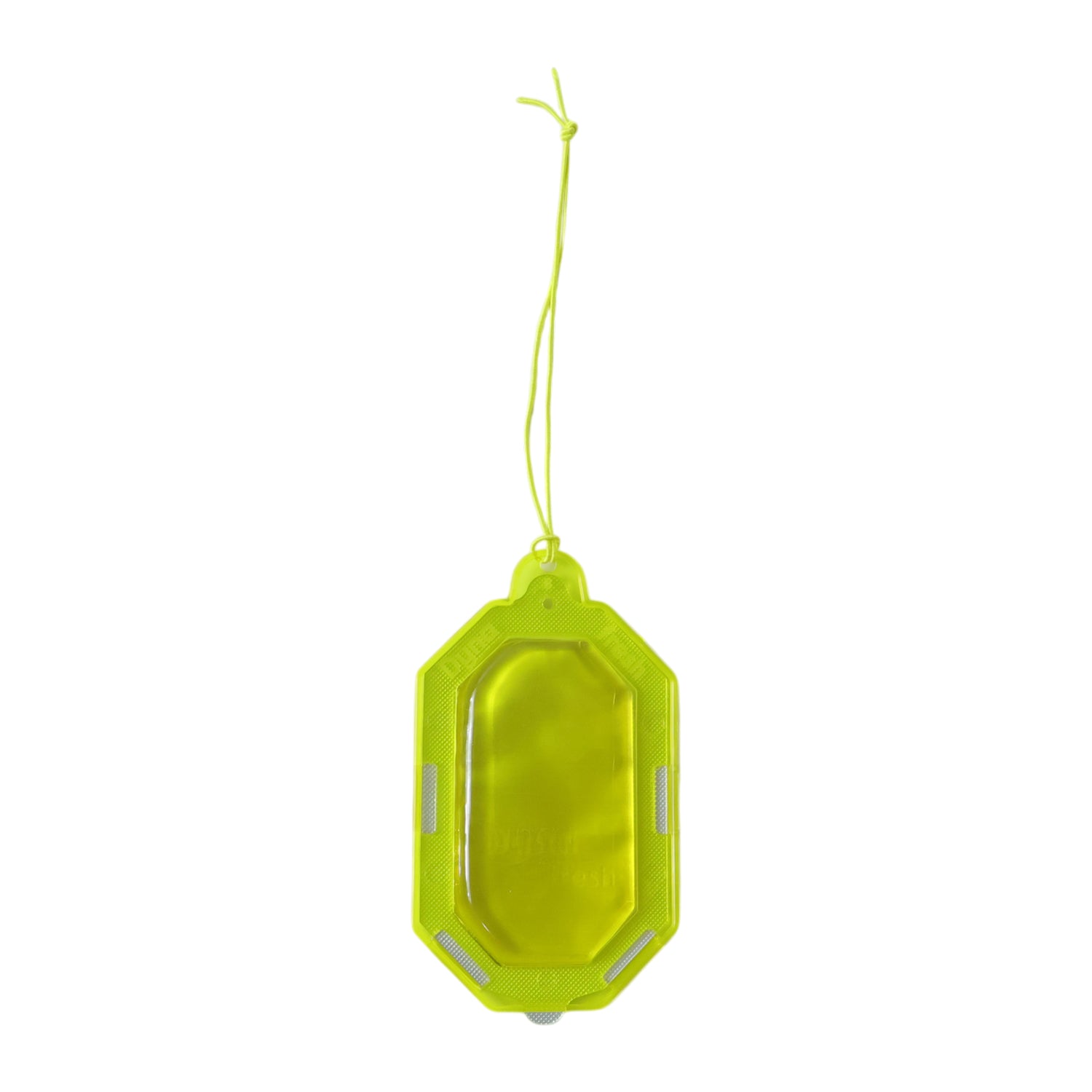 Wukusy hanging gel bathroom air freshener with citrus scent, 9.5g gel in clear plastic container hanging from bathroom hook