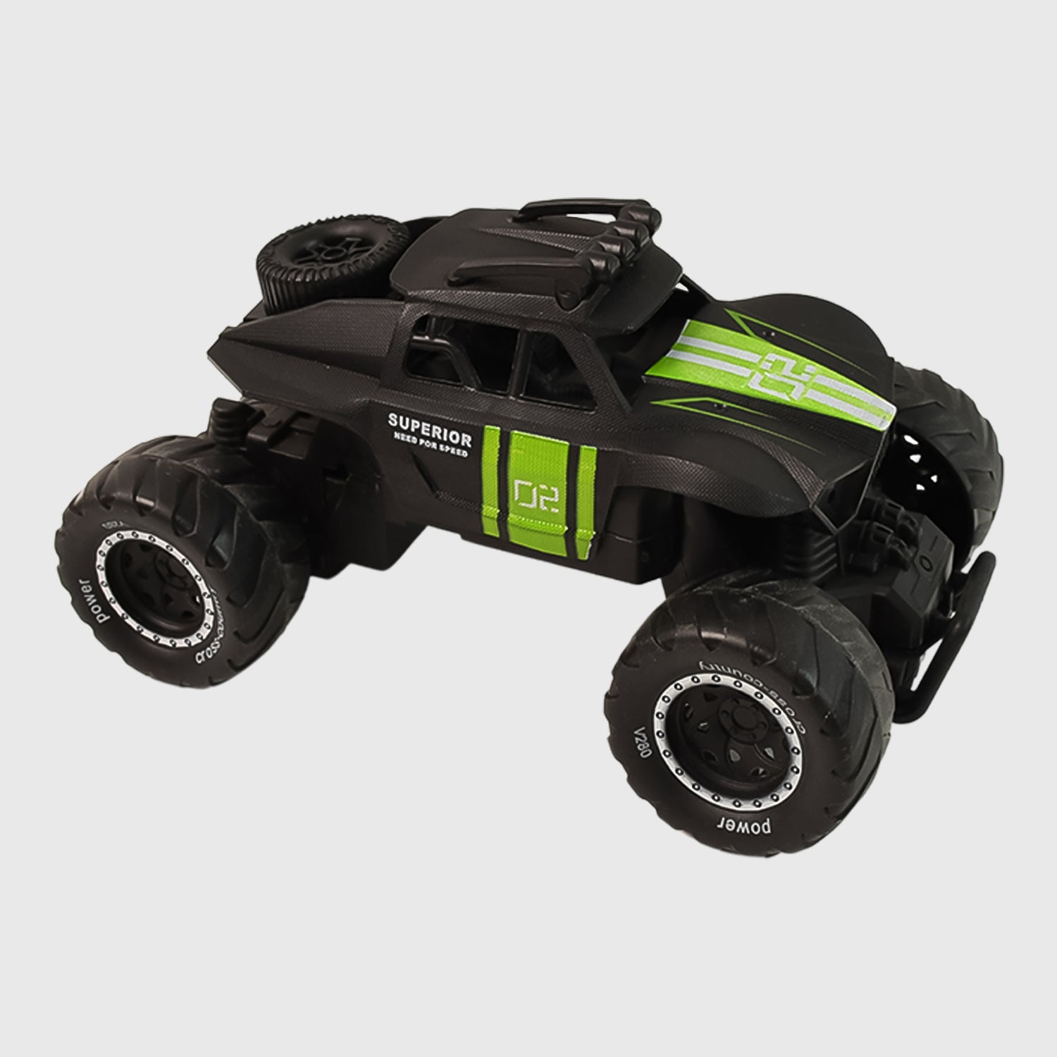 Wukusy Electroplay remote control monster truck toy set with a colorful, rugged truck designed for off-road play.