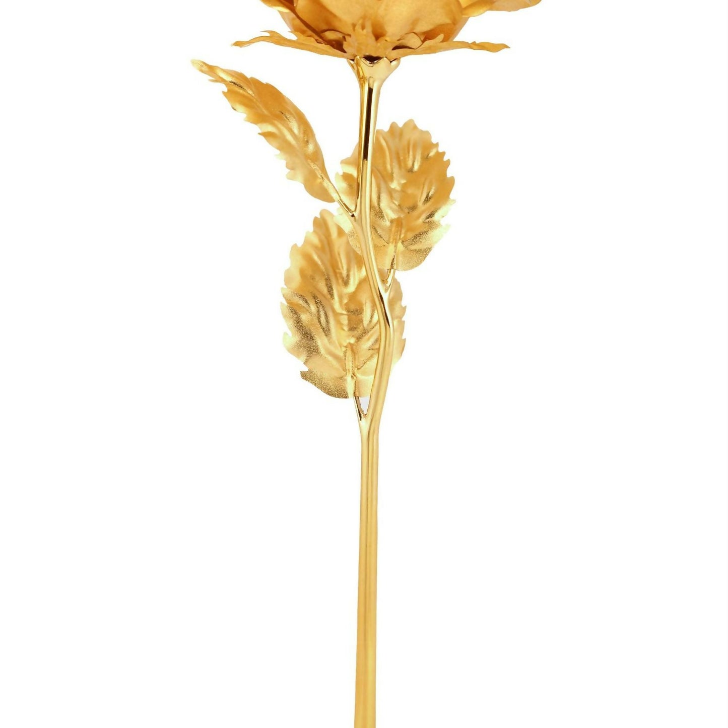 Set of three Wukusy B Golden Rose decorative ornaments, ideal for home, office, and cafe decor.