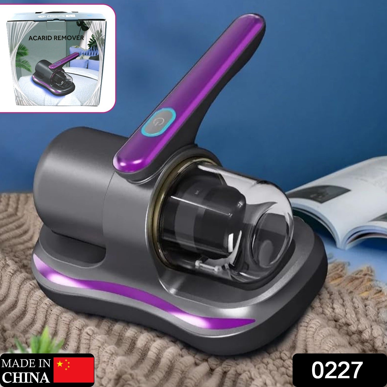 Wukusy cordless handheld vacuum cleaner with powerful suction, low noise, for cleaning car seats, sofas, beds, and mattresses.
