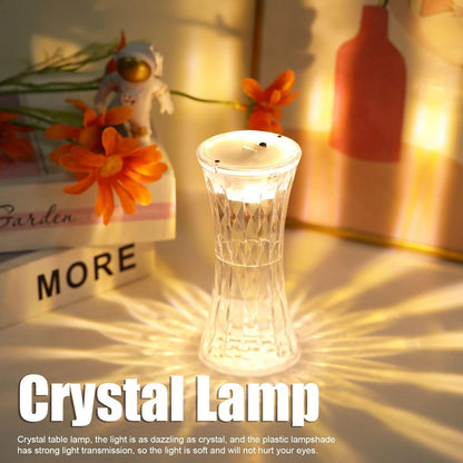Wukusy Crystal Lamp night light with soft, ambient lighting, perfect for home decor and creating a cozy atmosphere.