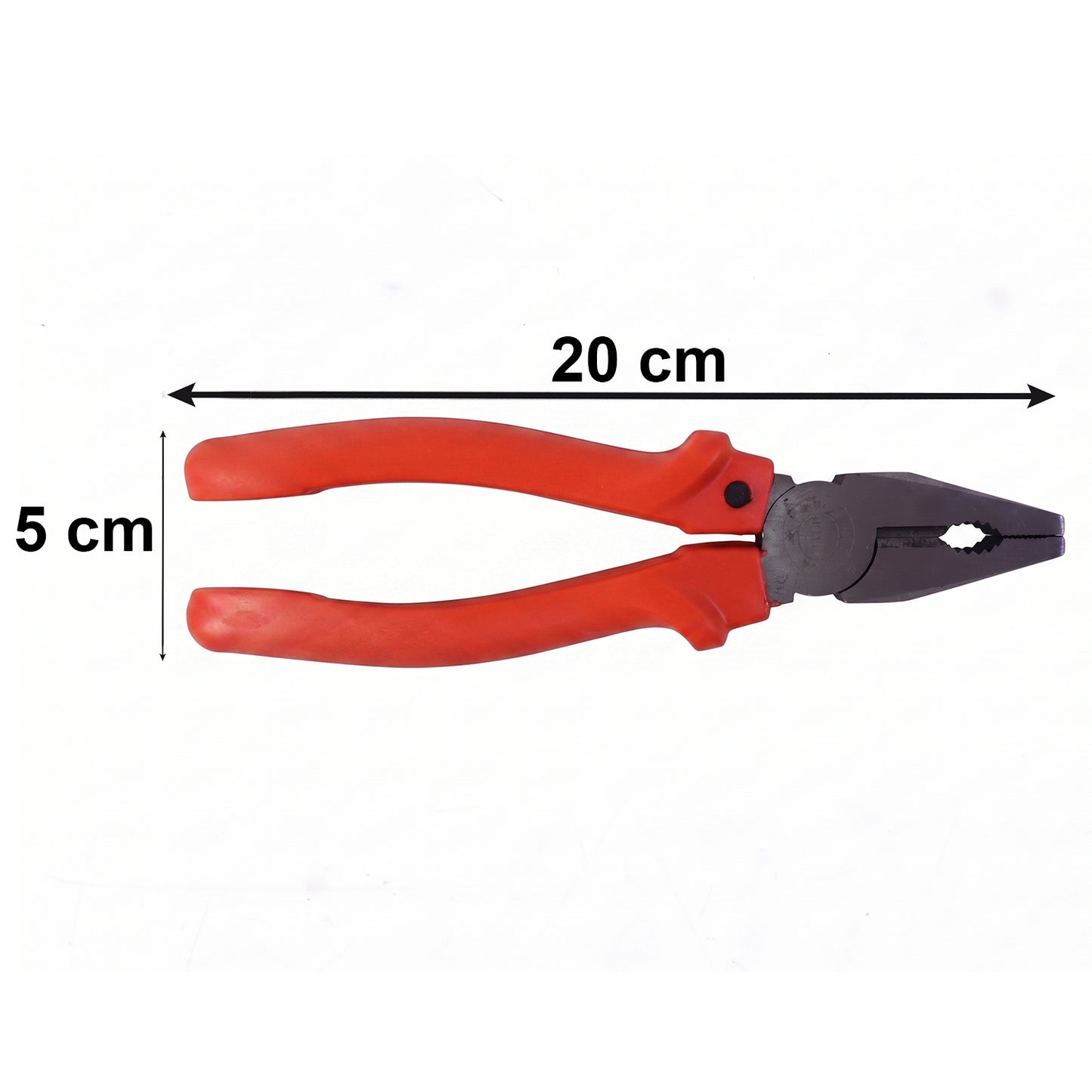 Wukusy heavy duty combination pliers with wire cutting and gripping features, shown held in hand against a neutral background.