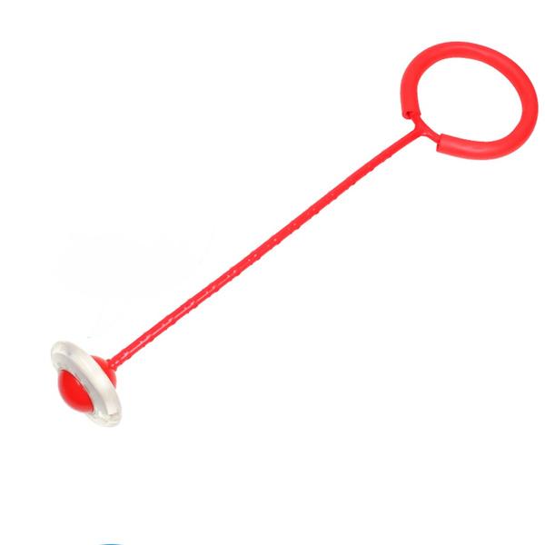 Wukusy 1665 LED flashing jumping ring ankle skipping jump rope for kids, with bright lights and adjustable length for sports fun