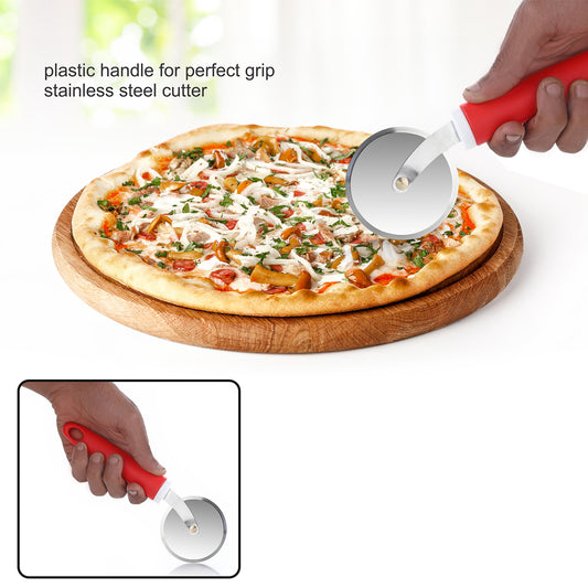 Wukusy Ganesh Pizza Pastry Cutter Wheel, stainless steel kitchen tool for slicing pizza and pastries with ease.