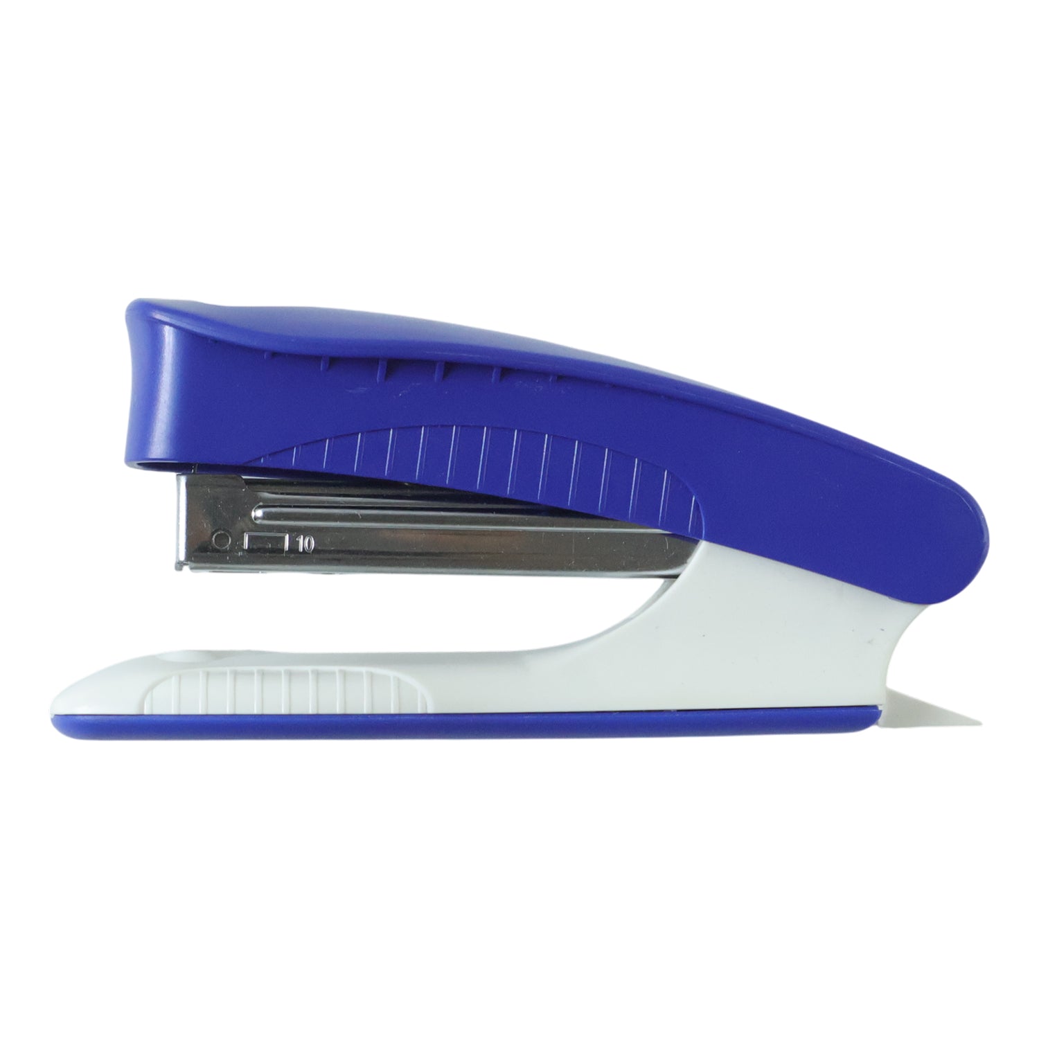 Wukusy Kangaro Trendy 10 manual stapler, black and silver, showing the stapler open with staples ready for use