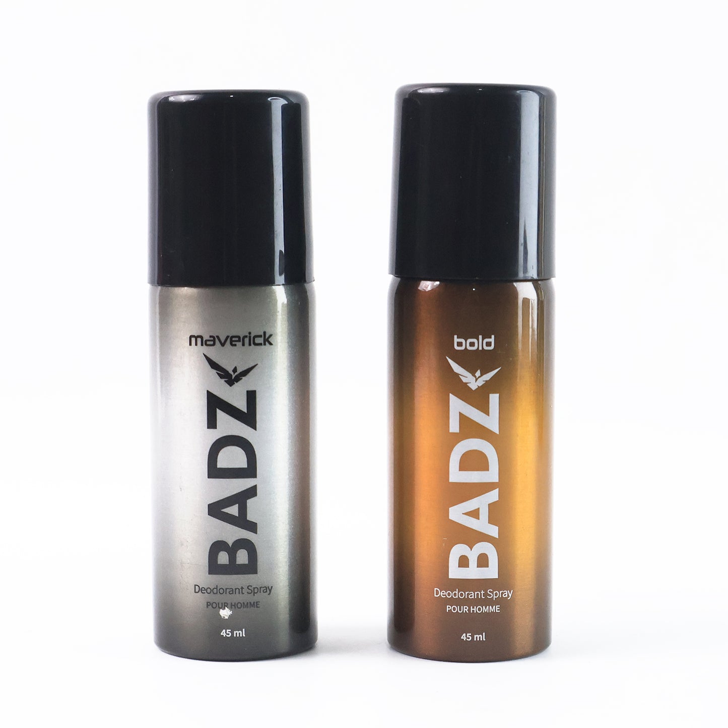 Wukusy Badz long-lasting premium deodorant body spray for men in mixed fragrances, 45ml bottle, health care product