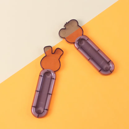 Two Wukusy Self Stick Push Pull Helpers for home and kitchen, adhesive grip aids for easier pulling and pushing tasks.