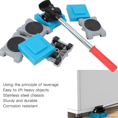 Wukusy 8-piece furniture lifter and dolly set for home improvement, featuring adjustable lifting tools and sturdy dollies for moving furniture.