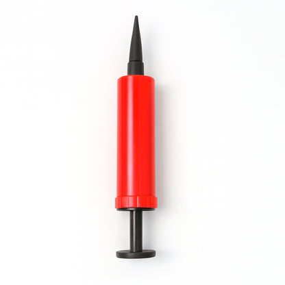 Wukusy manual dual handheld balloon air pump, 17 cm size, with two nozzles for inflating balloons efficiently.