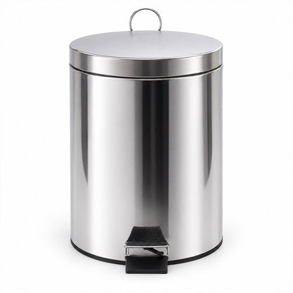 Stainless Steel Hands-free Pedal Dustbin With Inner Bucket (8 Litre)