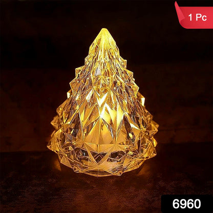 Wukusy Iceberg Pyramid Candlelight tea light in a decorative home decor setting, showcasing its unique geometric design.