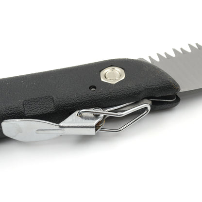 Wukusy 1793 folding handsaw for tree trimming, gardening, camping, and pruning, with a durable blade for cutting wood and PVC.