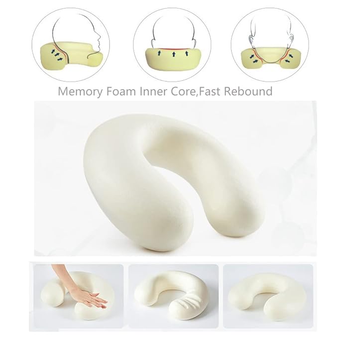Cute cartoon travel neck pillow from Drpshippr's Women's Collection, designed for boys and girls to provide comfortable support during travel.