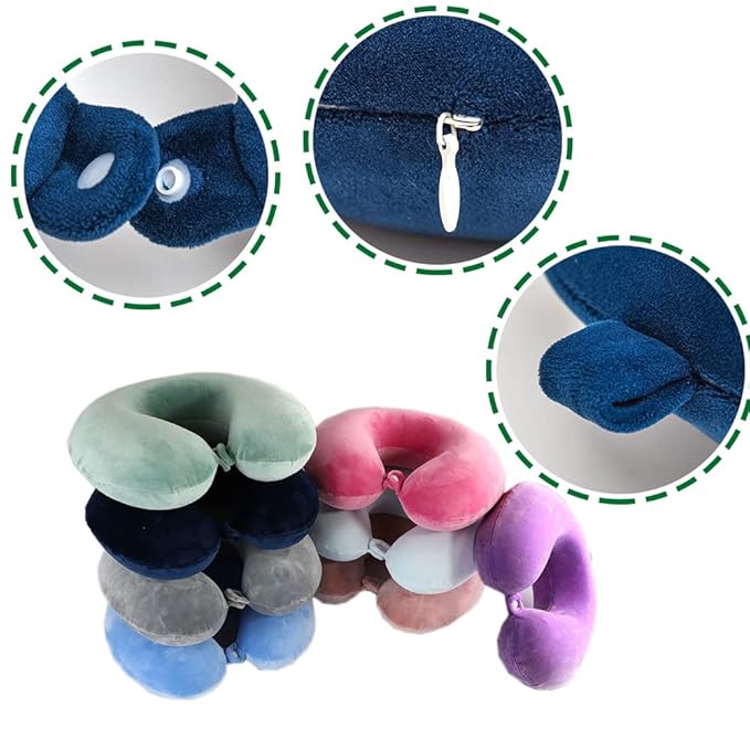 Cute cartoon travel neck pillow from Drpshippr's Women's Collection, ideal for boys and girls during travel.